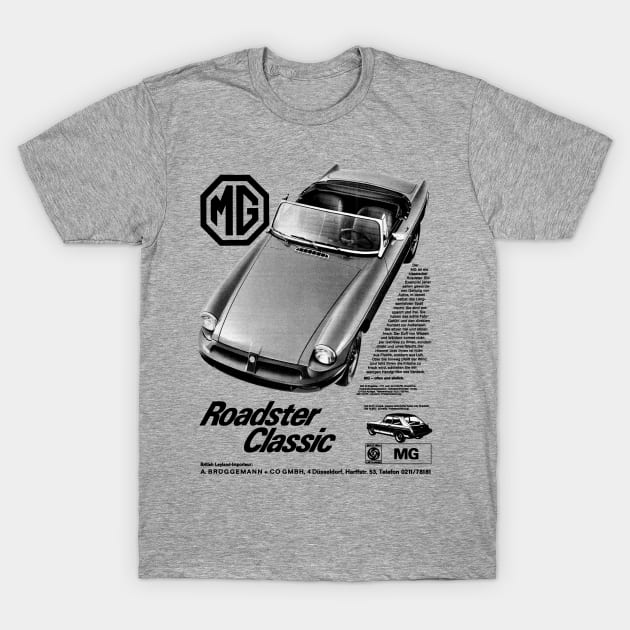 MG MGB - advert T-Shirt by Throwback Motors